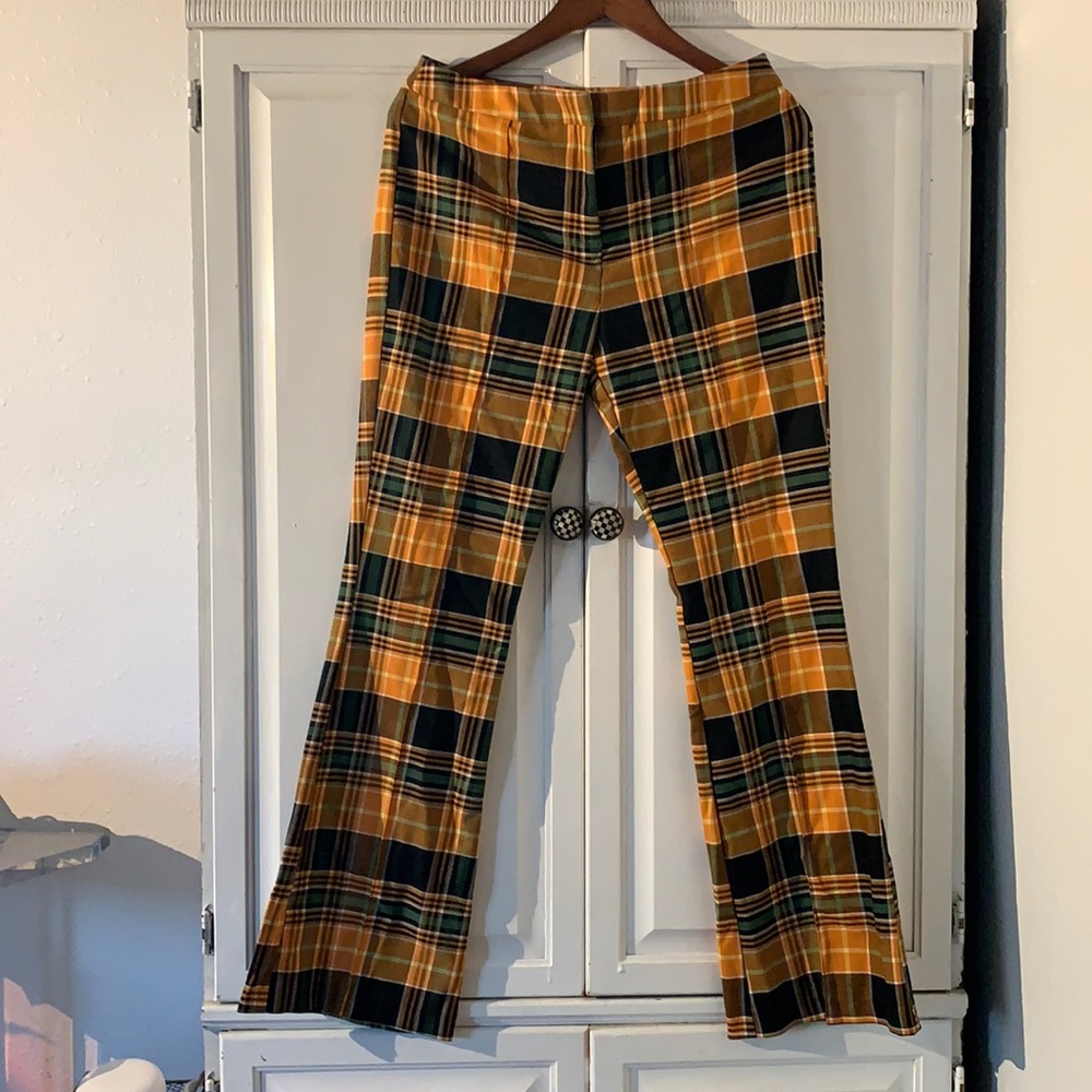Checkered bell bottoms
